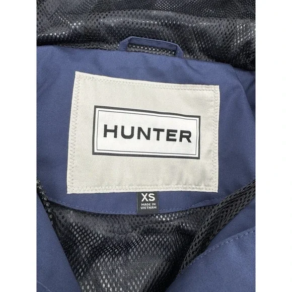 Hunter Women's Water-Resistant Cotton Smock Jacket, Blue (Navy), Size XS - Picture 3 of 5